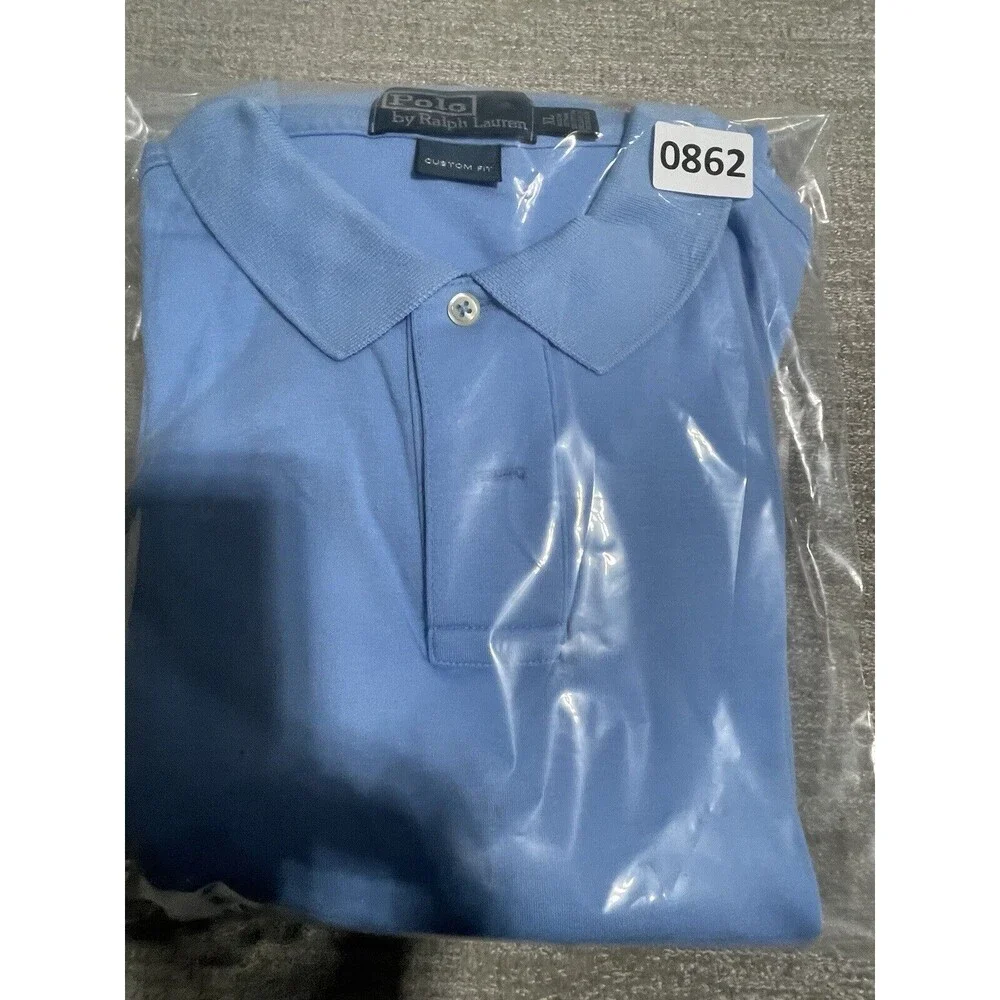 Polo By Ralph Lauren Polo Shirt Men’s Xtra Large Blue Solid Collard Cotton